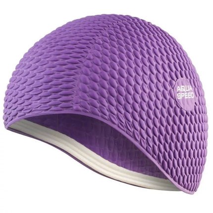 Lateksinė plaukimo kepuraitė Bombastic Tic-Tac violetinė Aqua-Speed