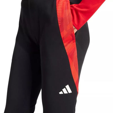 adidas Tiro 24 Varžybų treniruočių kelnės moterims, juodos ir raudonos, IS1637
