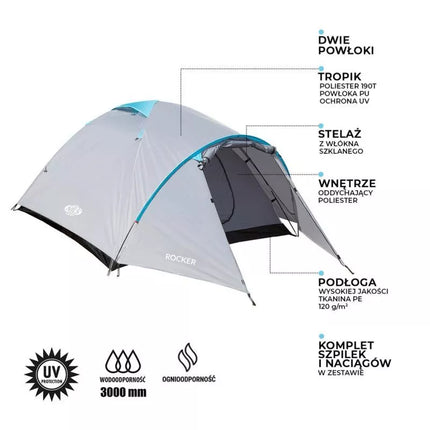 NILS CAMP ROCKER NC6013 3-person tent