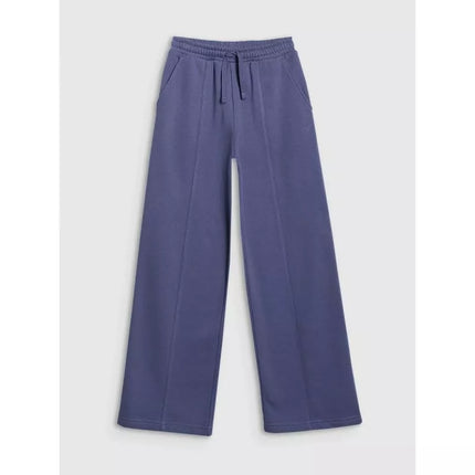 Girls' wide-leg sweatpants 4F 4FJRAW25TTROF1598-33S