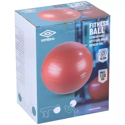 Fitnesso kamuolys 75 cm raudonas Umbro