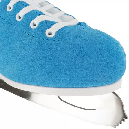 Roces Suede Eco-Fur Figure Skates Blue and White 450702 004