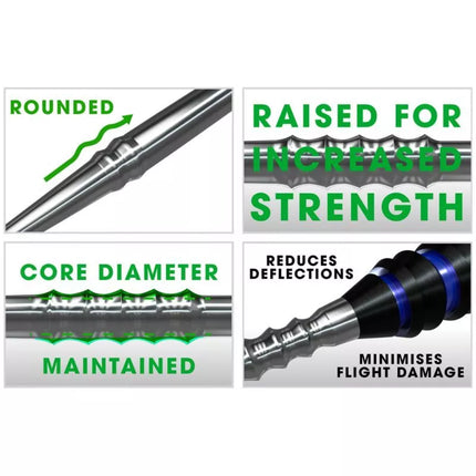 Harrows Lance Frezuoti plieniniai smiginio antgaliai HS-TNK-000016670