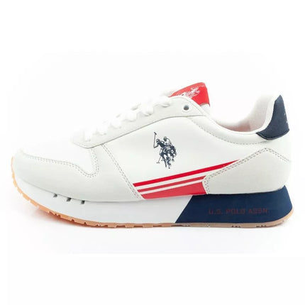 Vyriški stilingi ir patogūs US Polo Assn sportiniai bateliai, balti