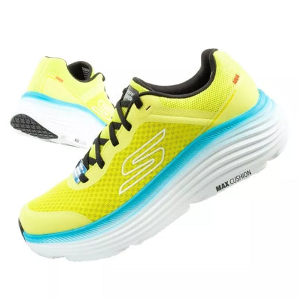Vyriški Skechers Max Cushioning lengvi laimo spalvos bėgimo bateliai