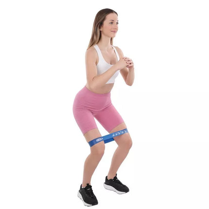 Rinkinys mini mėlynų pasipriešinimo gumų 5 viename CrossFit ENERO FIT