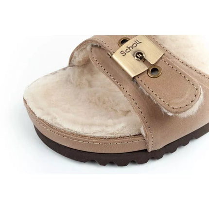 Scholl Iconic MEG Taupe W F303171062 Šlepetės