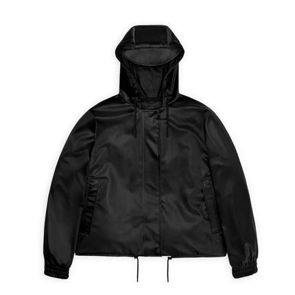Rains Women's Rain Jacket STRING W JACKET W3 18040 84 BLACK GRAIN