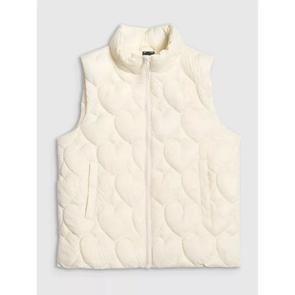 Girls' down vest with synthetic filling 4F 4FJRAW25TVJAF323-11S
