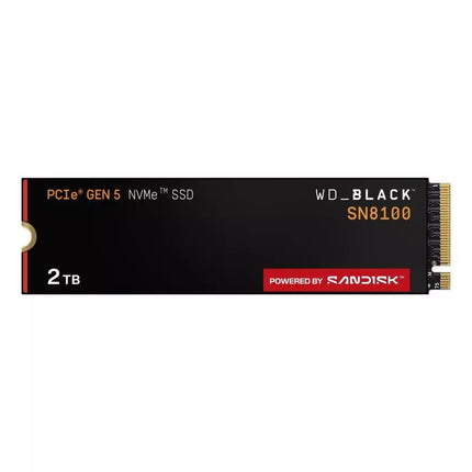 SSD WD Black SN8100 be radiatoriaus 2TB WDS200T1X0M