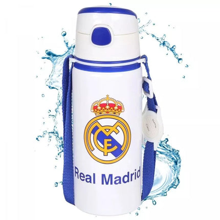 Real Madrid Aliumininis buteliukas su kandikliu ir dirželiu 600 ml RM00005