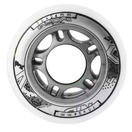 PU 70x24 82A balti ratukai (4 vnt.) NILS EXTREME