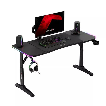 Huzaro Hero 3.6 RGB Juodas žaidimų stalas