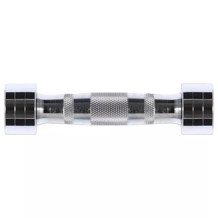 Set of chrome HMS dumbbells