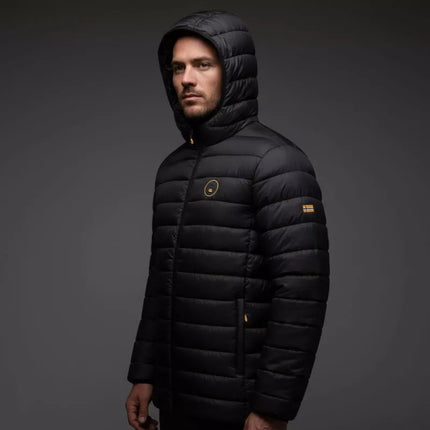 Geographical Norway men's jacket AMIGOMAP LONG HOOD DB BLACK MEN 233 BLACK (WZ5085H/GN-NOIR)