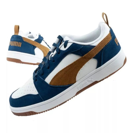 Puma Rebound v6 vyriški sportiniai kedai – madingi, patogūs, balti, tamsiai mėlyni, rudi