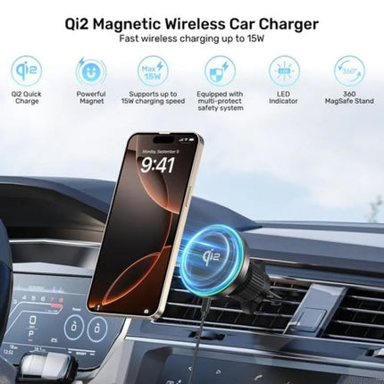 UNITEK MAGSAFE 38W QI2 AUTOMOBILINIS ĮKROVIKLIS-LAIKIKLIS