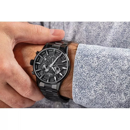 Vyriškas laikrodis Giewont Chronograph Safyrinis Juodas GW4580-B1