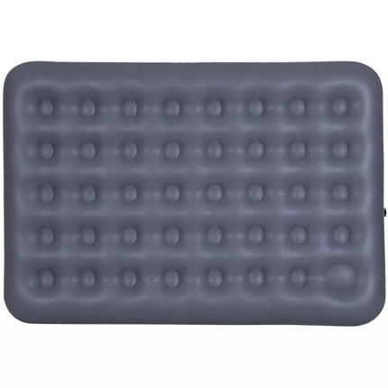FLOCKED MATTRESS FOR 2 PEOPLE WITH BUILT-IN FOOT PUMP 191x137x22CM 24131