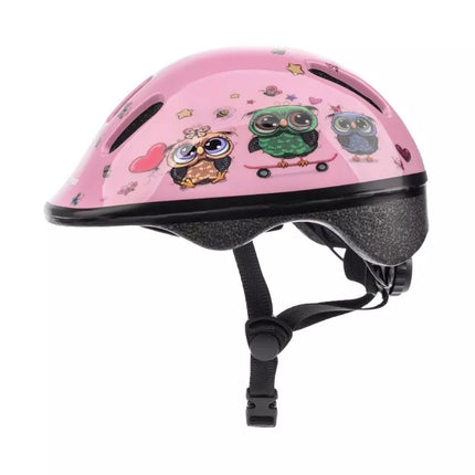 Meteor KS06 S Bike Helmet 48-52 cm Little Owl Pink 24809