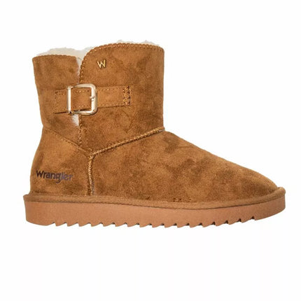 Wrangler Elsa Platform MID moteriški sniego batai, apšiltinti žieminiai batai su kailiu, juodi (20243077.37B)