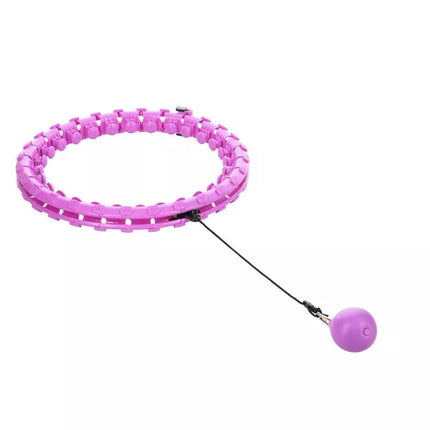 HULA HOP RINKINYS HHW12 VIOLETINIS SU SVORIAIS IR HMS DIRŽAS BR163 JUODAS PLUS SIZE