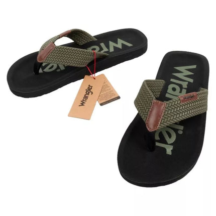 Vyriškos šlepetės Zane Flipflop žalios spalvos Wrangler