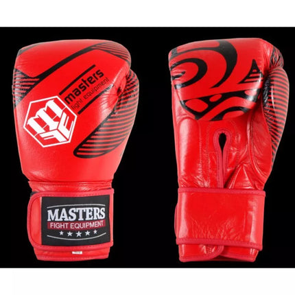 MASTERS RBT-RED Odinės bokso pirštinės 12 uncijų