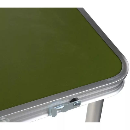 SULANKSTOMAS KEMPINGO STALAS 120X60X70/62/55CM ŽALIAS