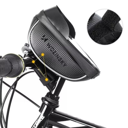 Wozinsky Bike Handlebar Bag with Phone Case 1L Black (WBB16BK)