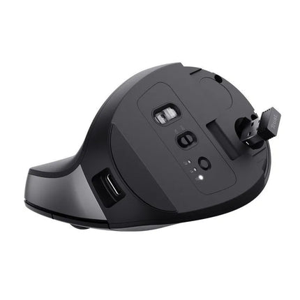 Belaidė ergonomiška pelė „Trust BAYO+“, juoda