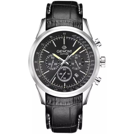 Men's Watch Giewont Chronograph Sapphire Silver Black GW7650-A2