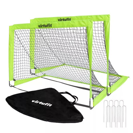 VIRTUFIT FOLDABLE SOCCER GOAL SET - SOCCER GOALS - 120 X 90 CM