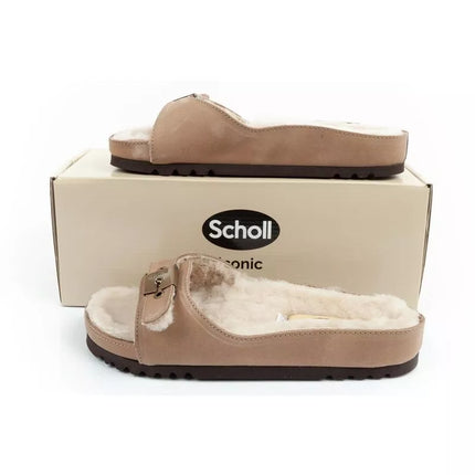 Scholl Iconic MEG Taupe W F303171062 Šlepetės