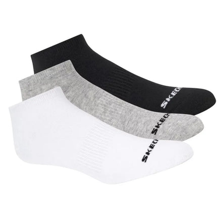 Skechers 3 porų unisex pėdučių tipo kojinės be kilpinio audinio S114041-107 baltos 39-42