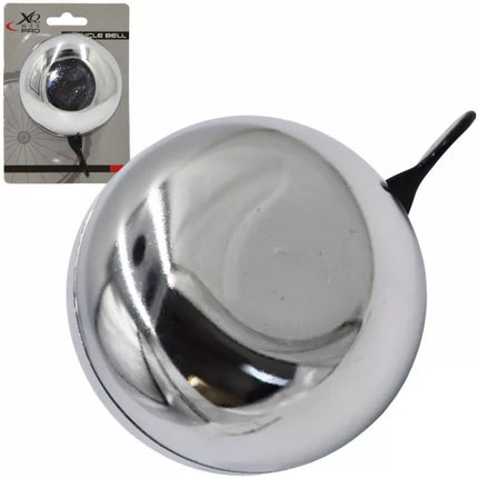 RETRO BICYCLE BELL 80x50MM SILVER XQMAX