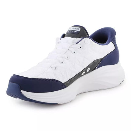 Skechers Slip-ins: Kontūrinis putplastis - Jaukus prigludimas 232619-WNV Balti/Tamsiai mėlyni