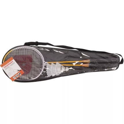 DONNAY 6-IN-1 ORANGE BADMINTON SET IN A CASE