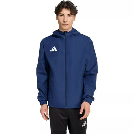 Vyriška adidas Entrada 26 striukė visoms oro sąlygoms, tamsiai mėlyna, JZ9102