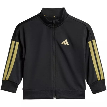 adidas Essentials Climacool Kids Tracksuit Black and Gold JC8857