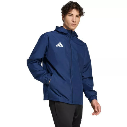 Men's adidas Entrada 26 All Weather Jacket Navy Blue JZ9102