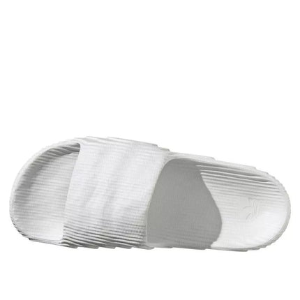 „Adidas Adilette 22 Crystal White“ moteriškos/vyriškos šlepetės su patogiu profiliuotu padu (HQ4672)