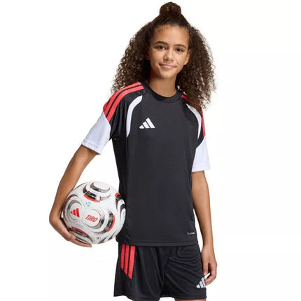 Vaikiški adidas Tiro 26 League marškinėliai, juodi ir raudoni KB1326