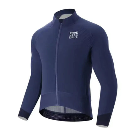 Rockbros YDWT014 Winter Fleece Double Layer Cycling Jacket Size XXL - Blue