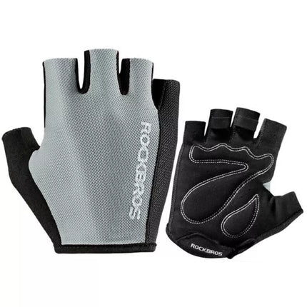 Rockbros S099GR dviračių pirštinės, dydis XL - pilkos