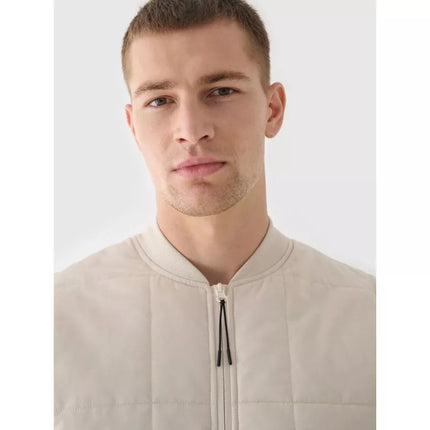 Men's down vest with stand-up collar 4F 4FRAW24TVESM171-12S