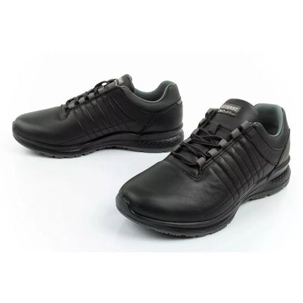 Grisport men's Nero avon leather sports shoes black comfortable lightweight