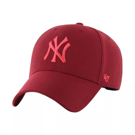 47 Brand Niujorko Yankees MVP Snapback bordo kepurė B-MVPSP17WBP-RZD