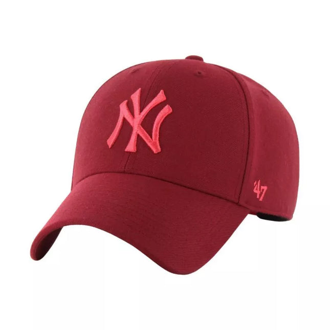 47 Brand Niujorko Yankees MVP Snapback bordo kepurė B-MVPSP17WBP-RZD