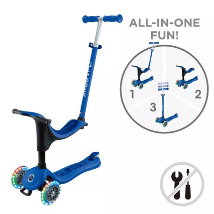 Paspirtukas su sėdyne GO•UP SPORTY LIGHTS (452-600-4 S)